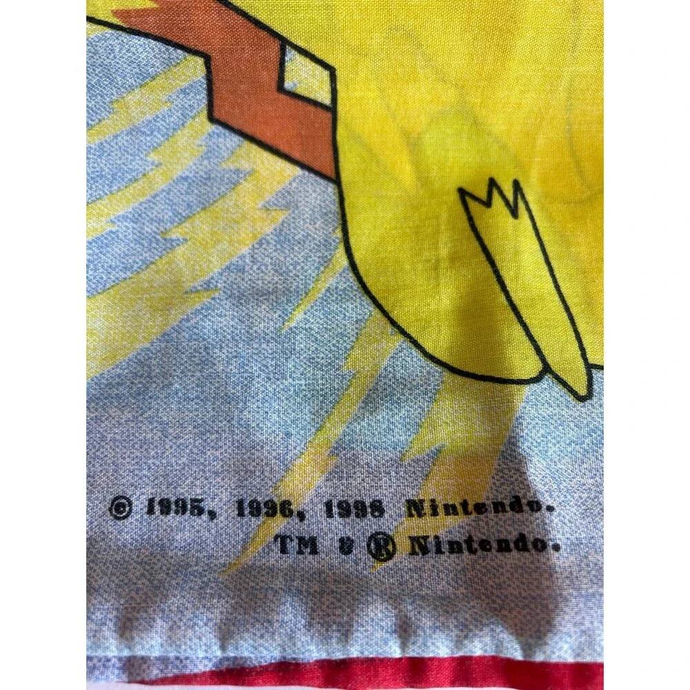 Vintage Nintendo Pokemon Pikachu Pillow Covers 1998 Set of 2